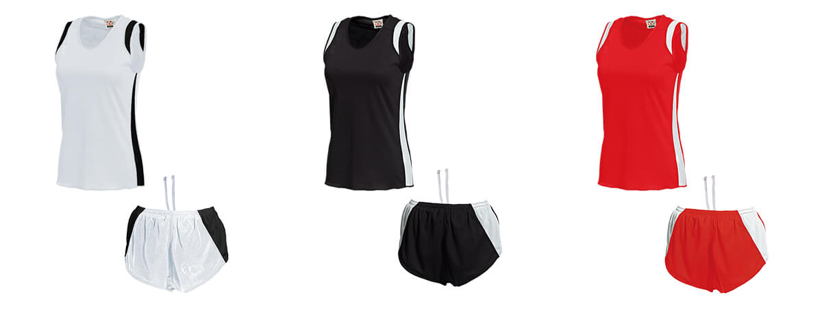 ウィメンズランニングシャツセットアップ例