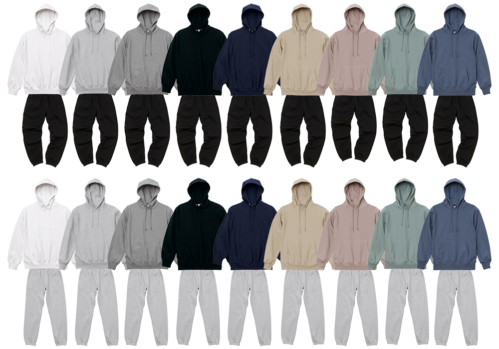 12.0オンス ヘヴィーウェイト スウェット プルオーバー パーカ(裏起毛)【5763】組み合わせ