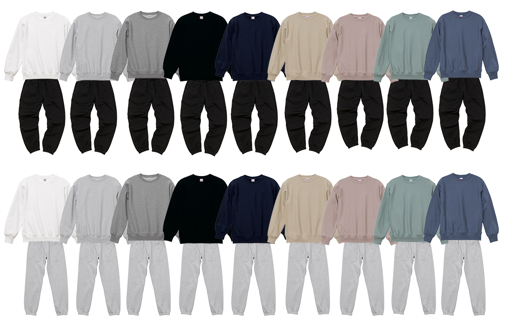 12.0オンス ヘヴィーウェイト クルーネック スウェット(裏起毛)【5764】組み合わせ