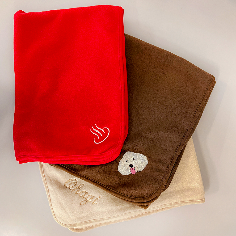 オリジナル刺繍ブランケット