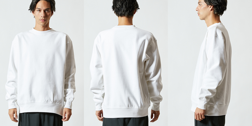 12.0オンス ヘヴィーウェイト クルーネック スウェット(裏起毛)【5764】モデル着用