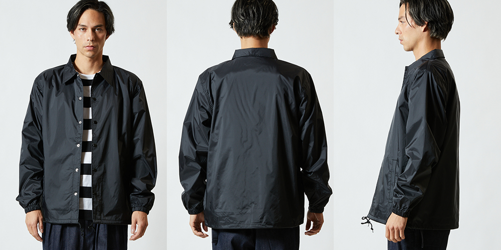 ナイロン コーチ ジャケット(裏地付)【7059】モデル着用
