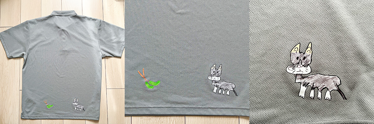 DTF転写プリント2025年2月19日洗濯前の様子01