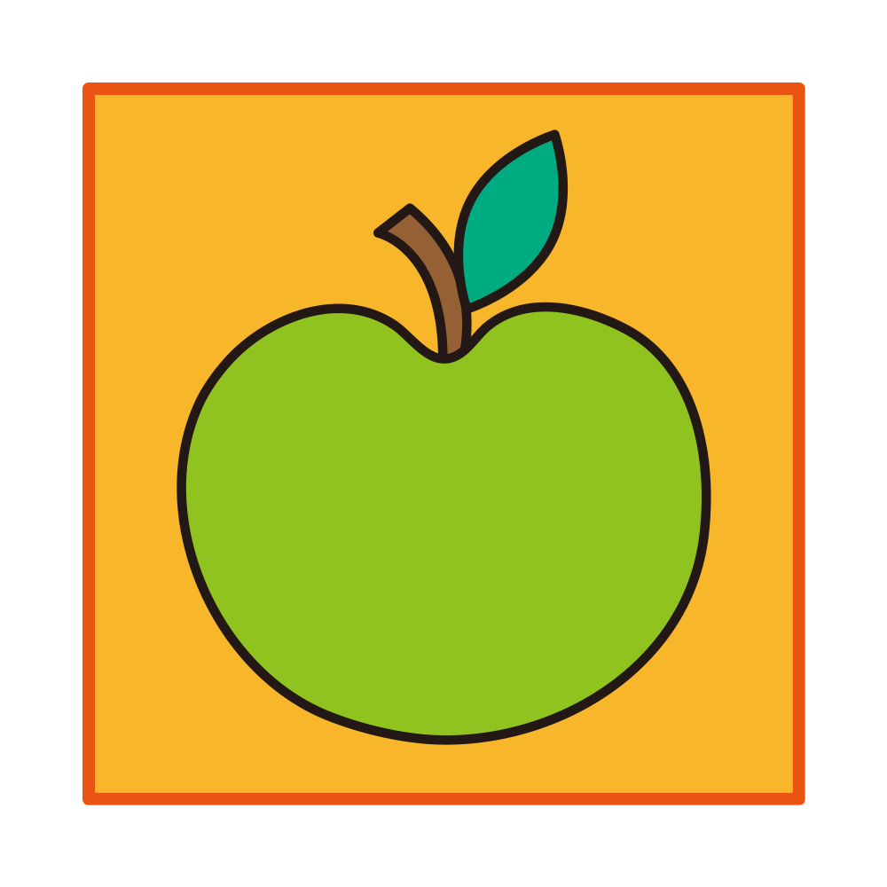 ワッペンカット見本四角形