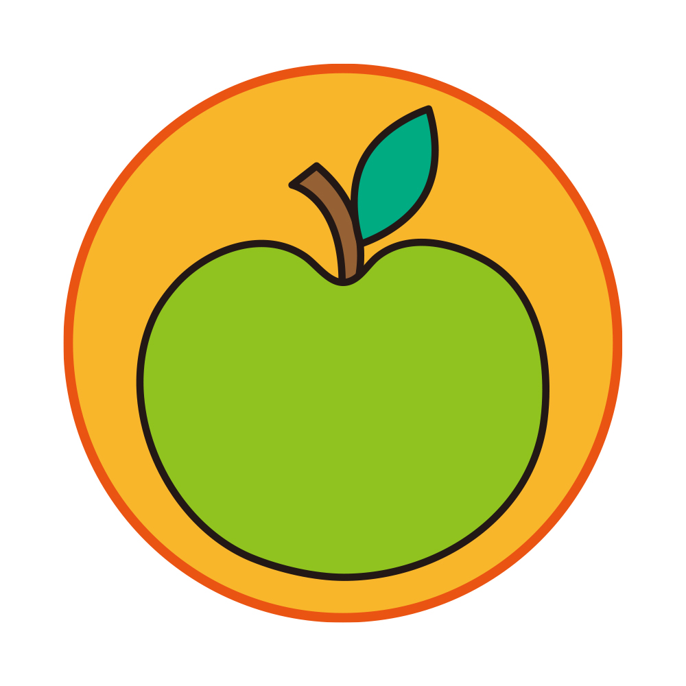 ワッペンカット見本円形