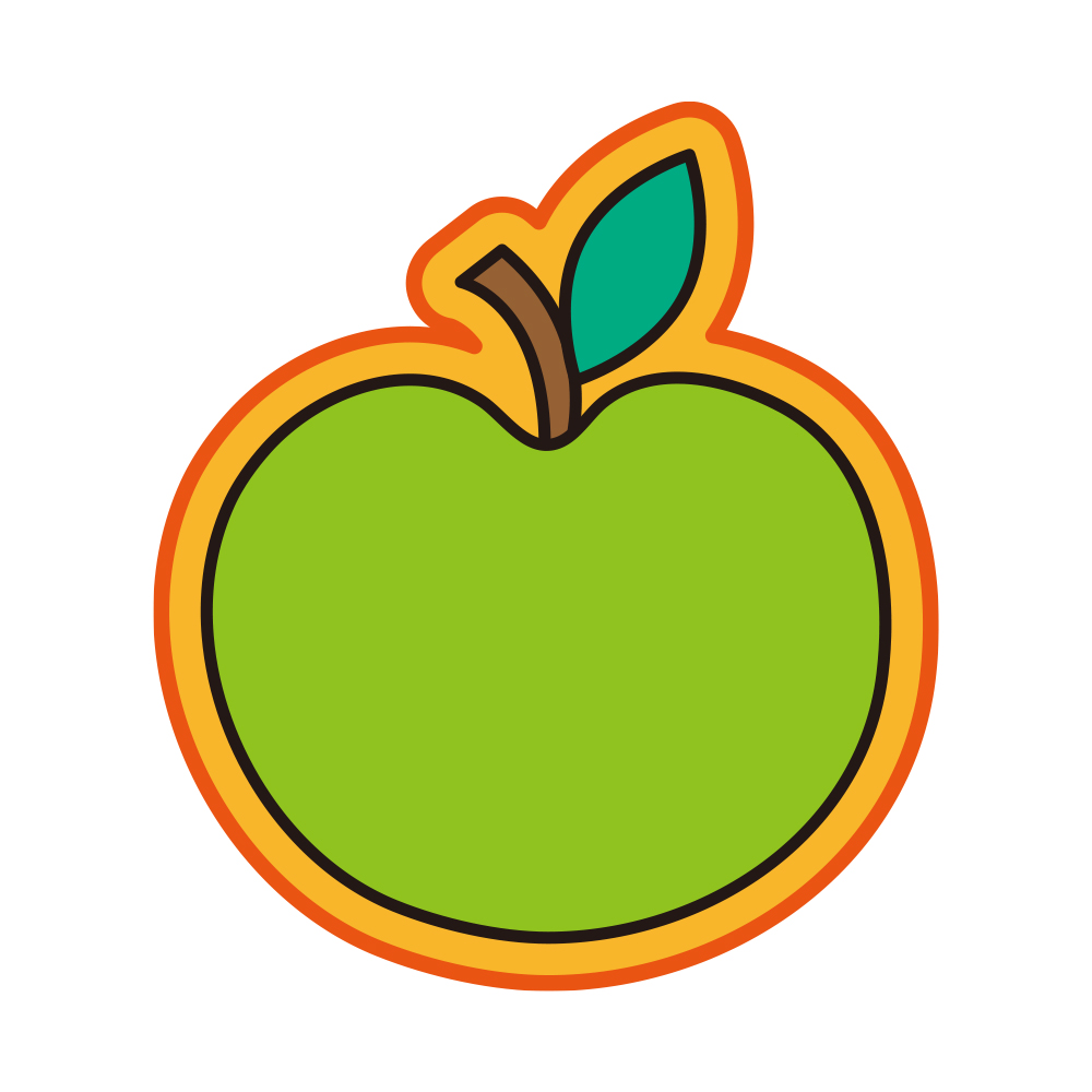 ワッペンカット見本余白を付けてカット