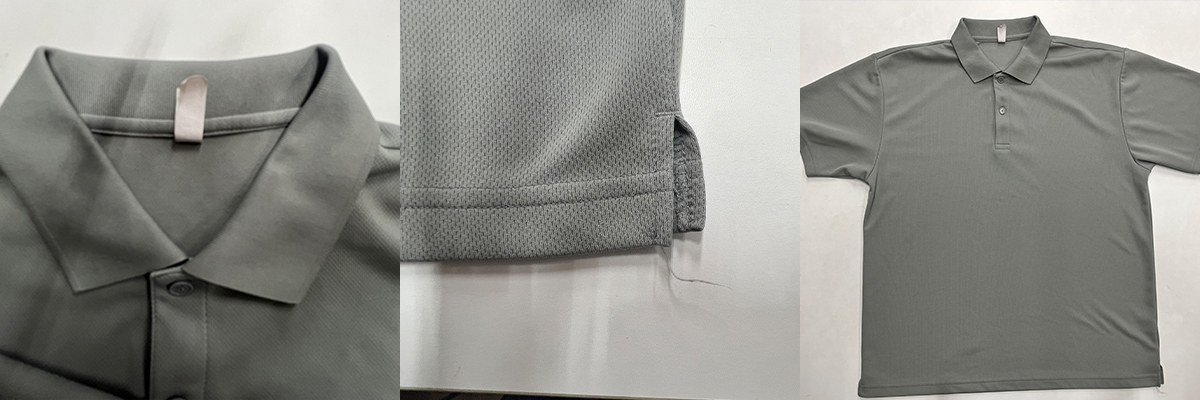 DTF転写プリント2025年10月23日洗濯乾燥後のポロシャツの様子