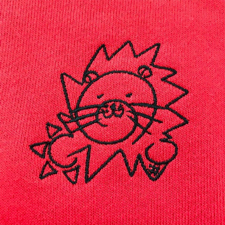 ライオン刺繍パーカーアップ