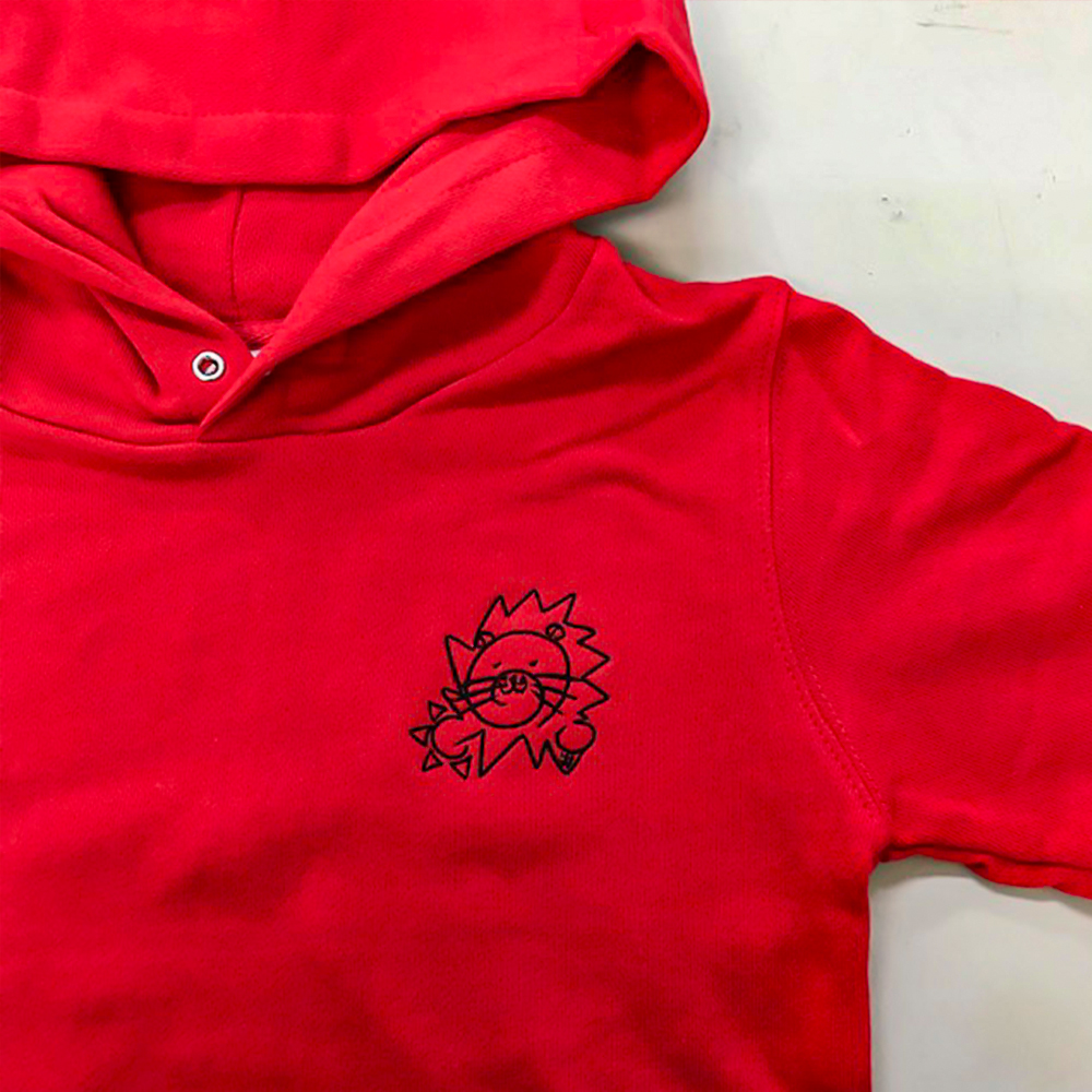 オリジナル刺繍パーカー