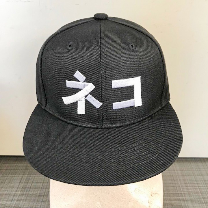 キャップ刺繍「ネコ」