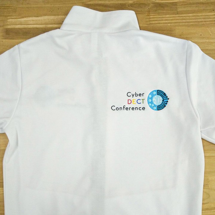 cyber DECT conference 刺繍ジャケット裏