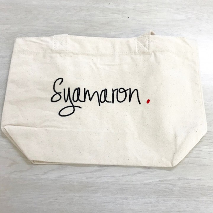 オリジナル刺繡トートバッグ「shamaron」