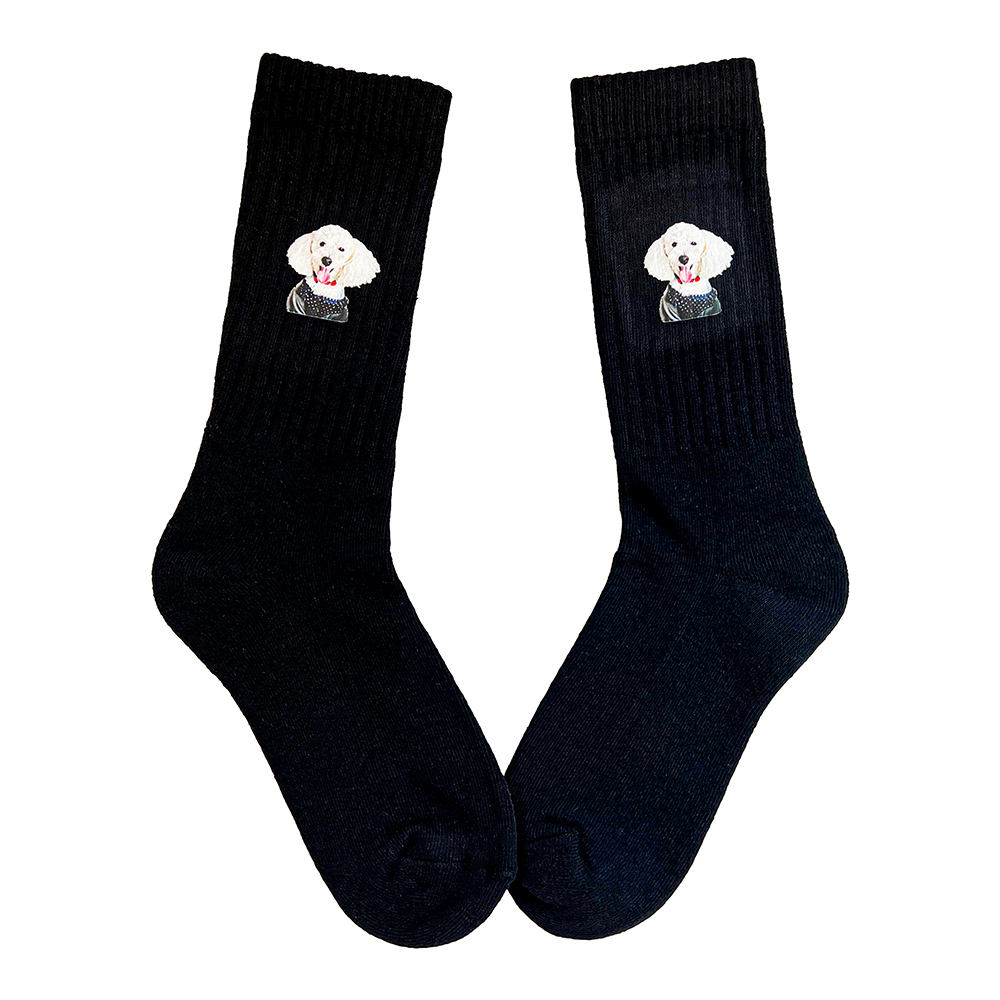 DTFプリント靴下「こむぎくん」