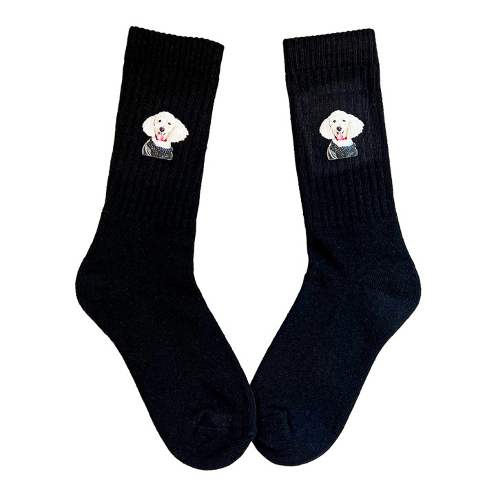 DTFプリント靴下「こむぎくん」