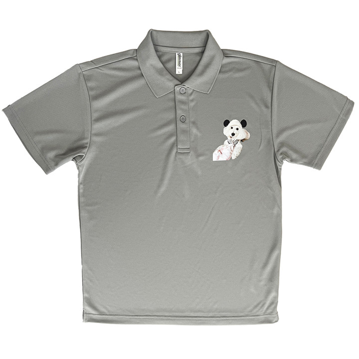 オリジナルポロシャツDTF転写こむぎくん全体