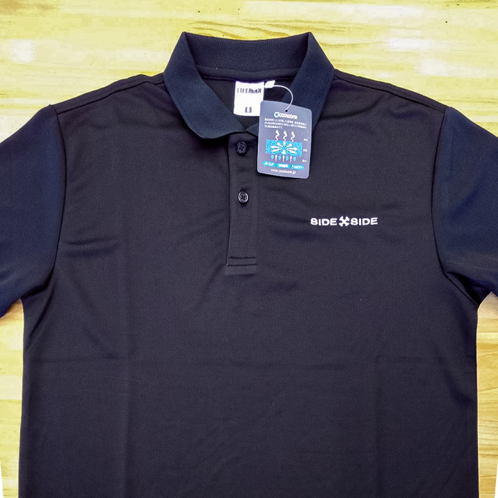 ポロシャツ刺繍「SIDE SIDE」