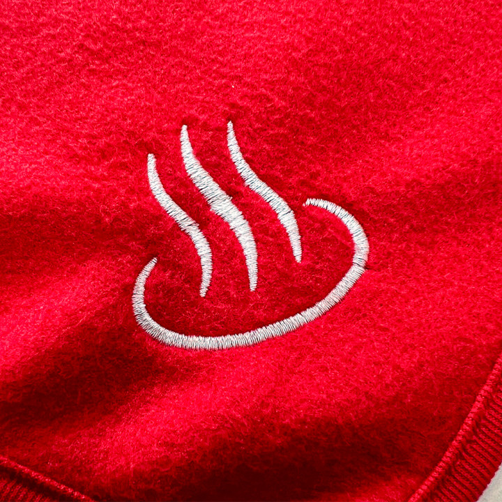 オリジナル刺繡フリースブランケット「温泉」アップ