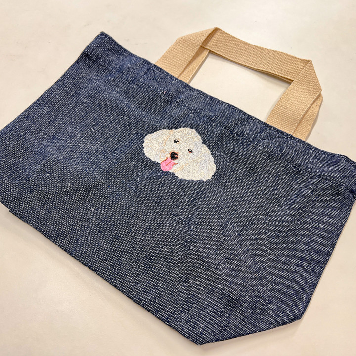 トートバッグ「こむぎくん」アップ