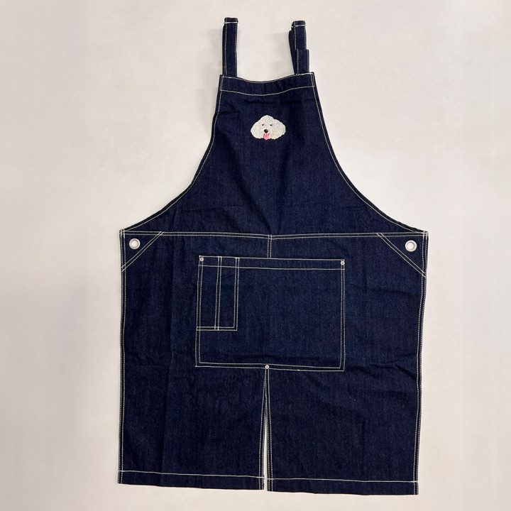 こむぎくんエプロンダークインディゴ