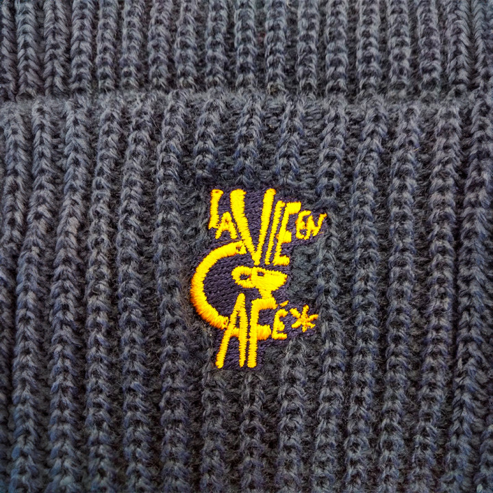 オリジナル刺繡「松屋珈琲店ロゴ」アップ