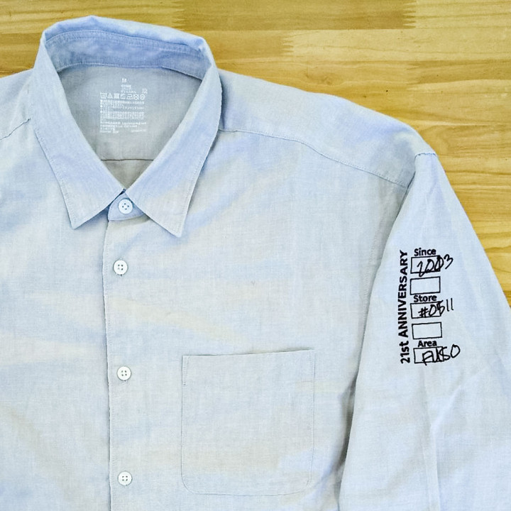 オリジナル刺繡シャツ「カフェ」