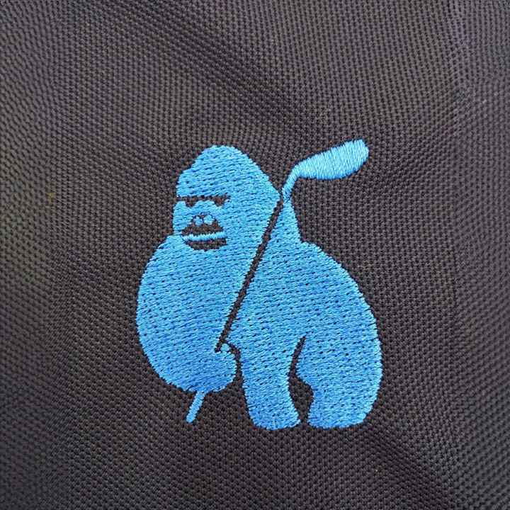 オリジナル刺繍ポロシャツ「ゴリラ」アップ