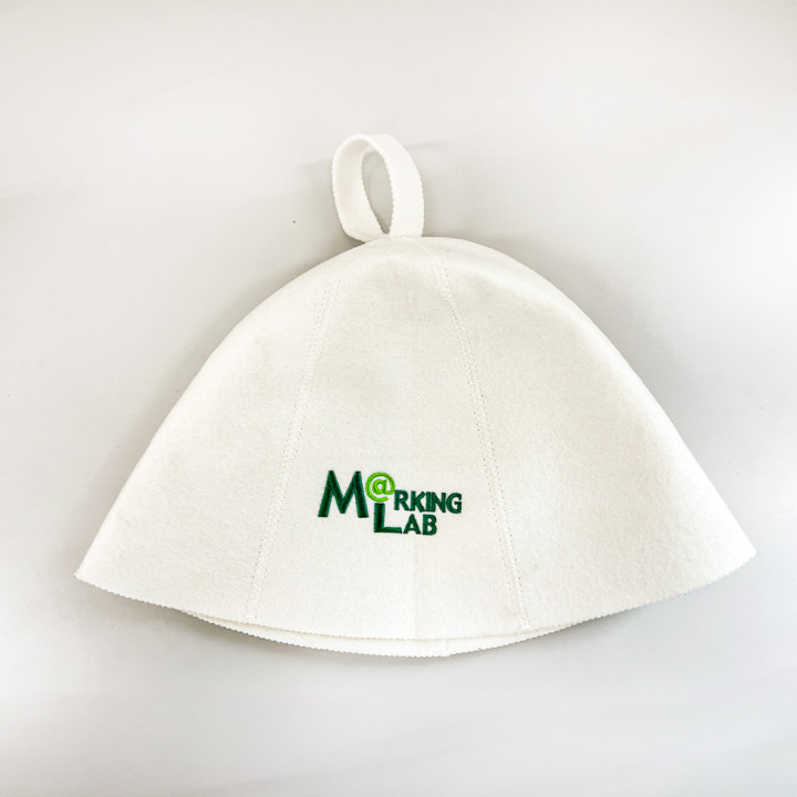 サウナハット刺繍マーキングラボアップ