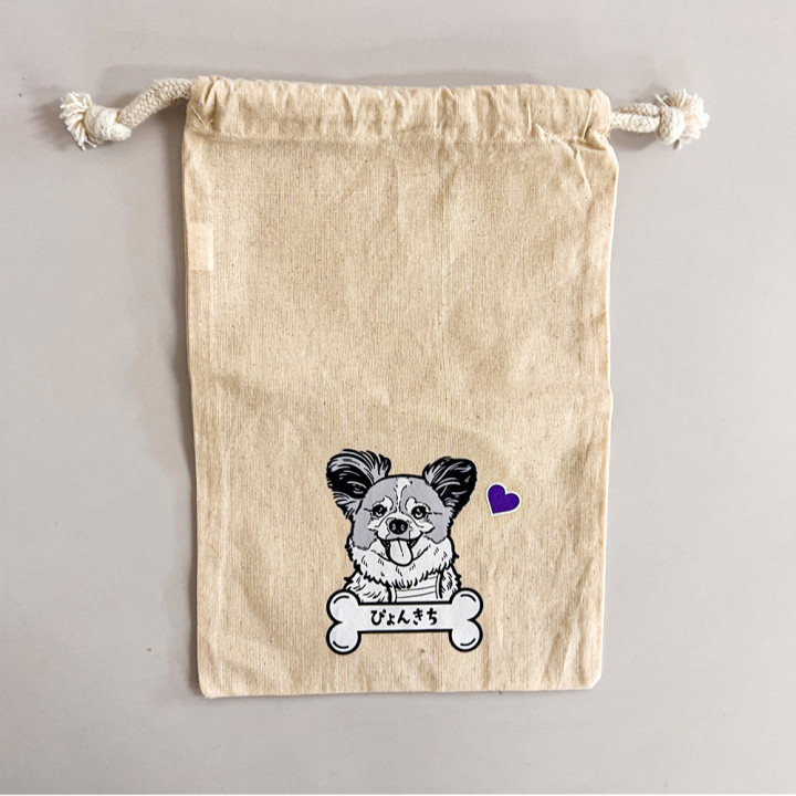 DTF転写プリント巾着