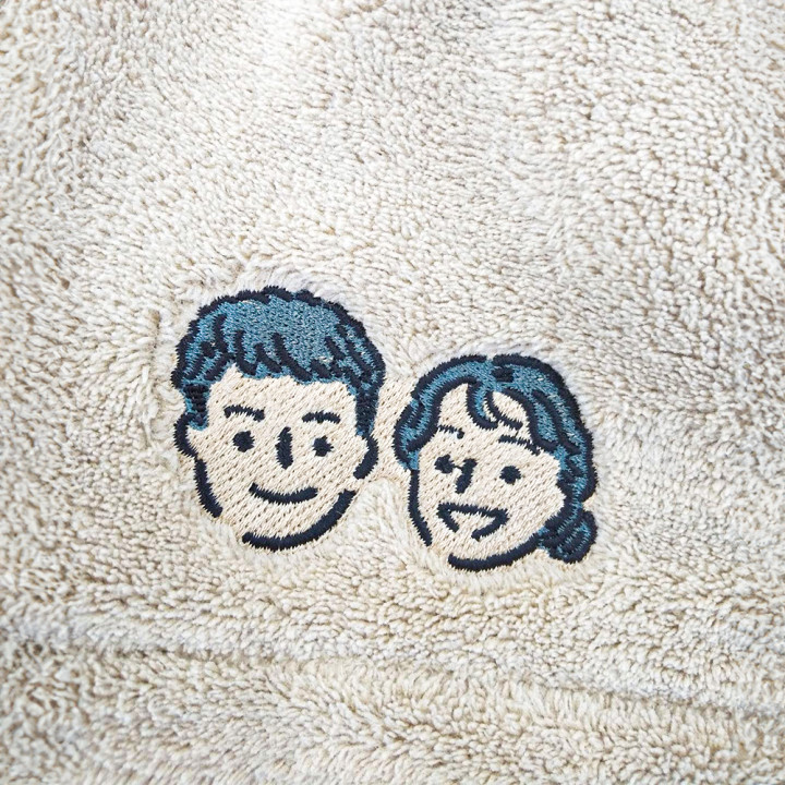 オリジナルサウナハット刺繍「似顔絵」アップ