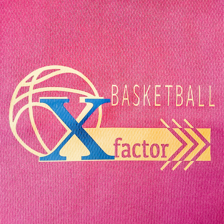 DTF転写プリントTシャツ Xfactor BASKET BALL