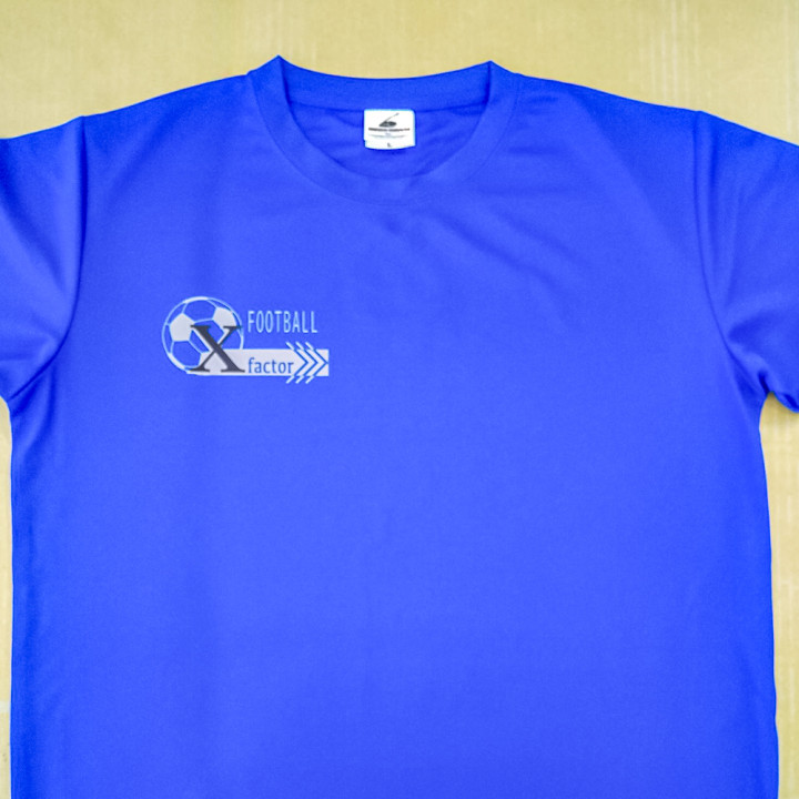 DTF転写プリントTシャツ Xfactor FOOT BALL