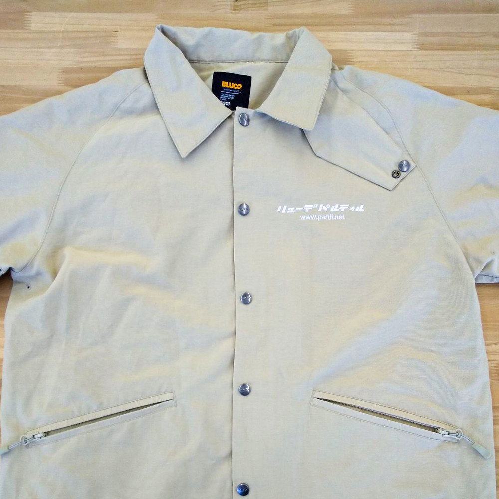 オリジナル刺繡コーチジャケット「リューデパルティル」