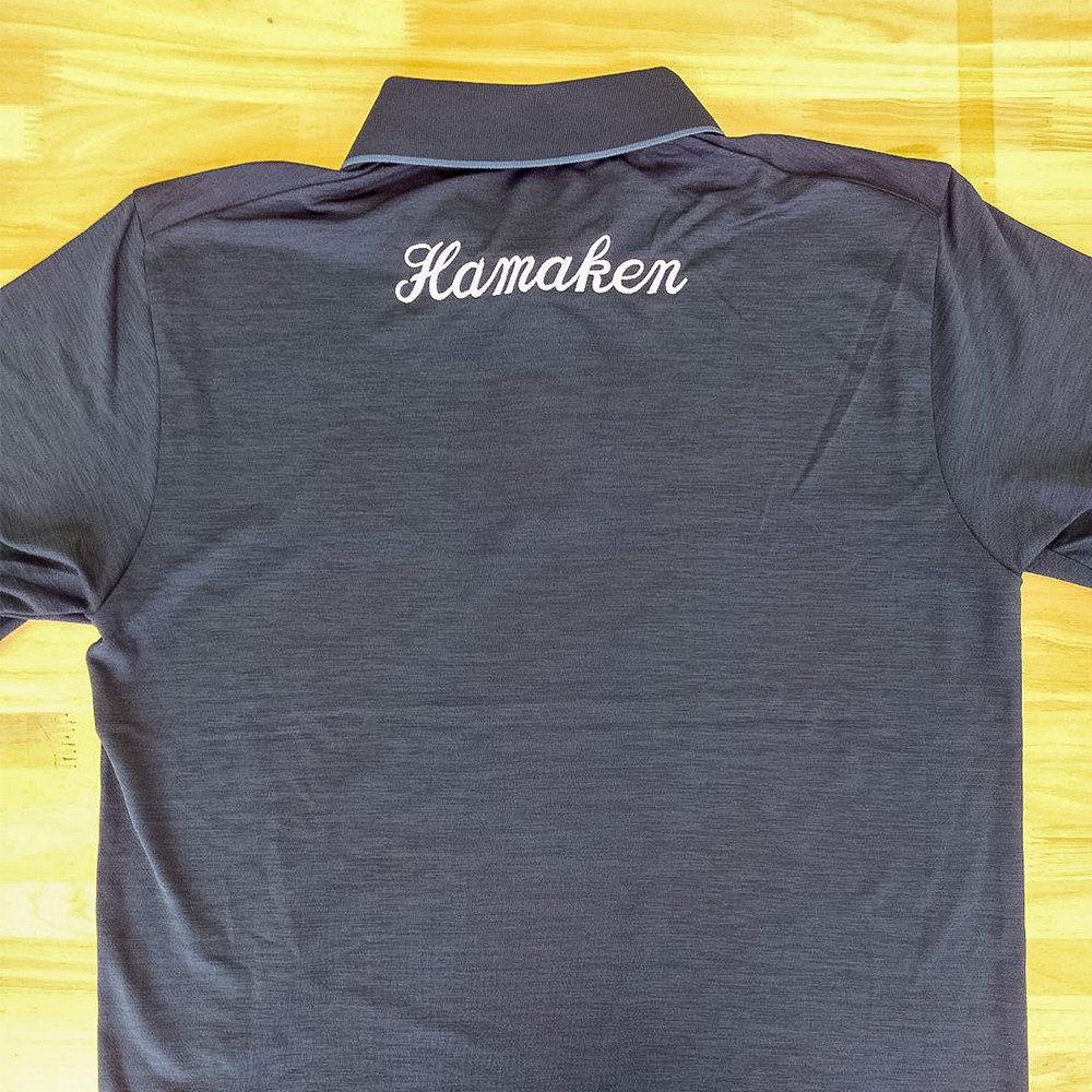 ネーム刺繡ポロシャツ「Hamaken」
