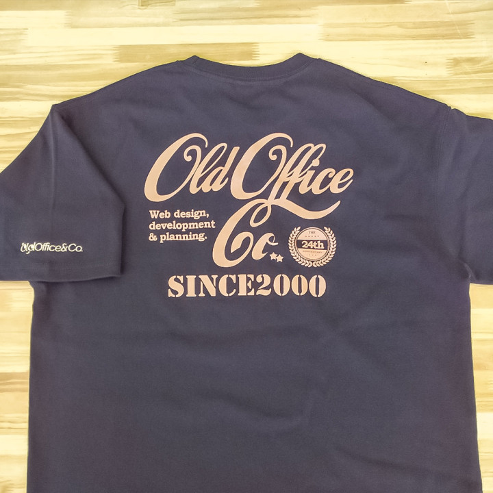 オリジナル刺繡＆シルクプリント「Old Office」全体