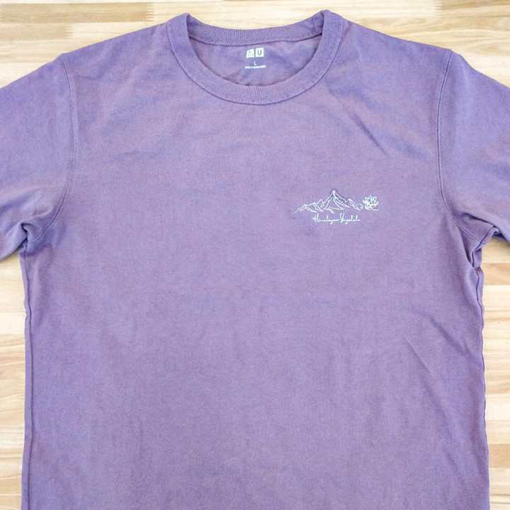 オリジナル刺繍Tシャツ「Himarayan yagshara」左胸