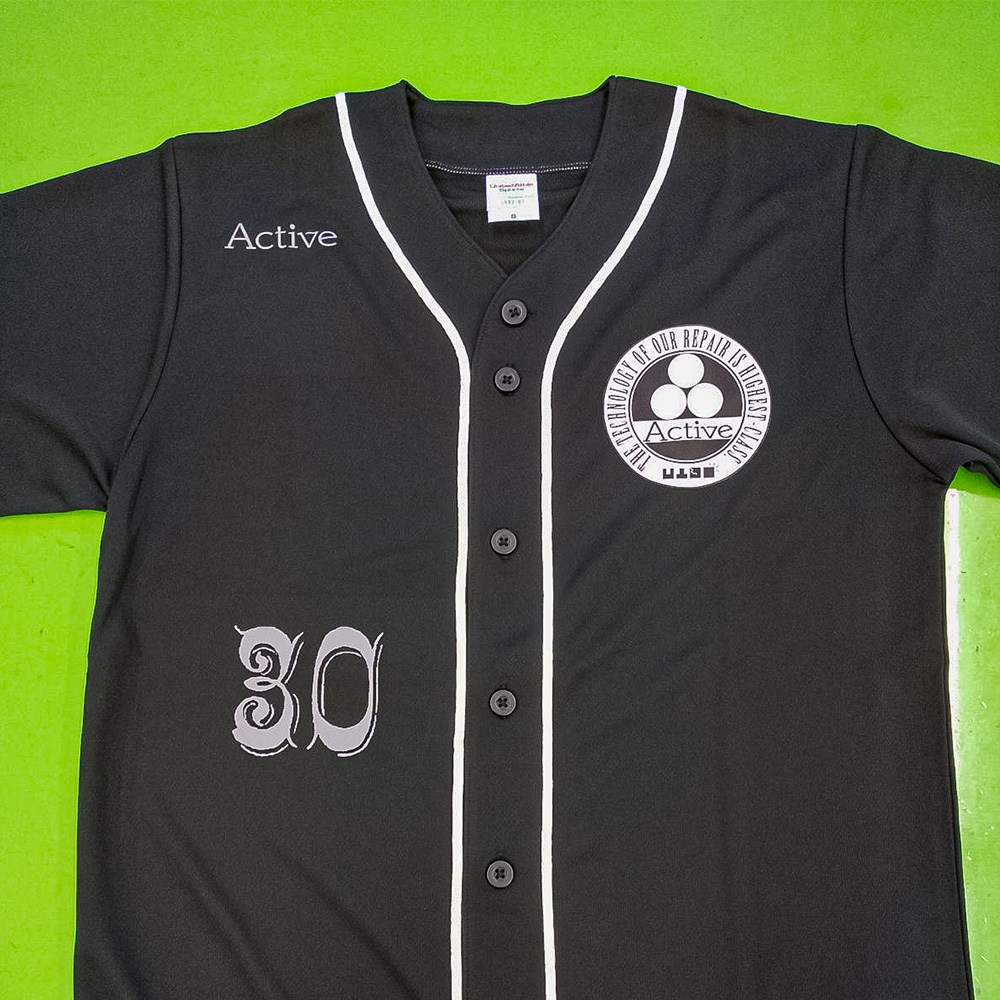 DTF転写プリントベースボールシャツ「Active」