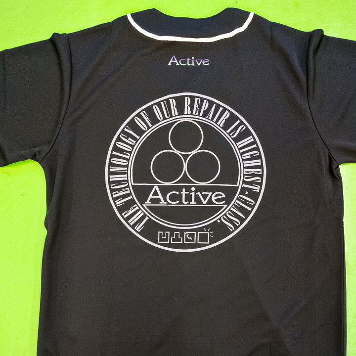 DTF転写プリントベースボールシャツ「Active」背面02