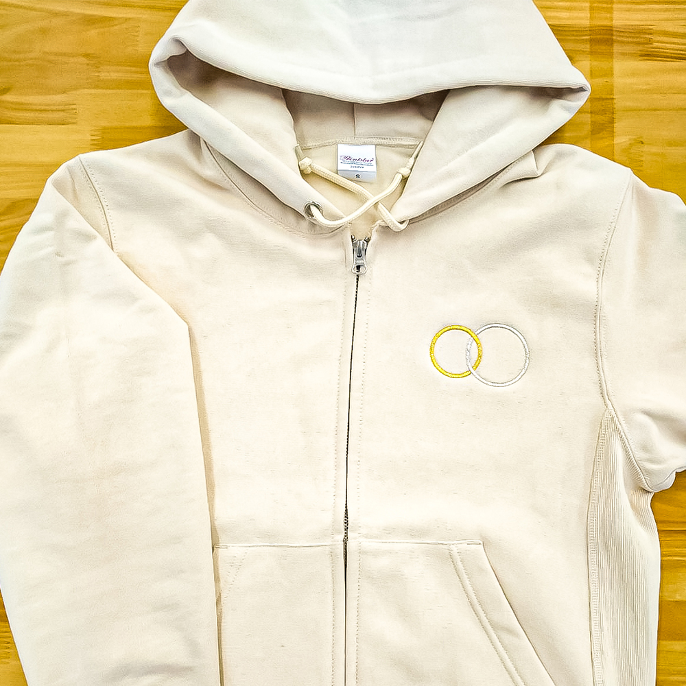 オリジナル刺繍パーカー前面「リング」