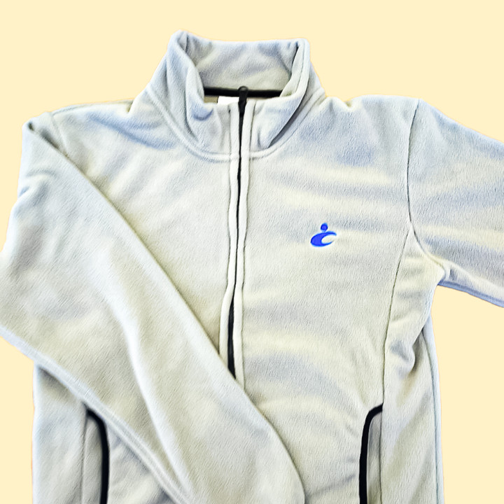 オリジナル刺繡フリースジャケット「ちば県民保健予防財団」