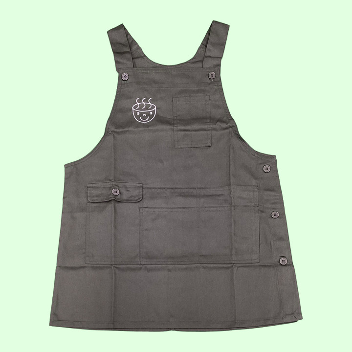 オリジナル刺繍エプロン「生うどんくん」全体