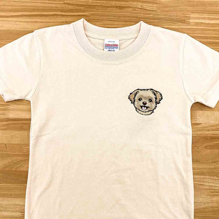 オリジナル刺繡Tシャツ「ワンちゃん」