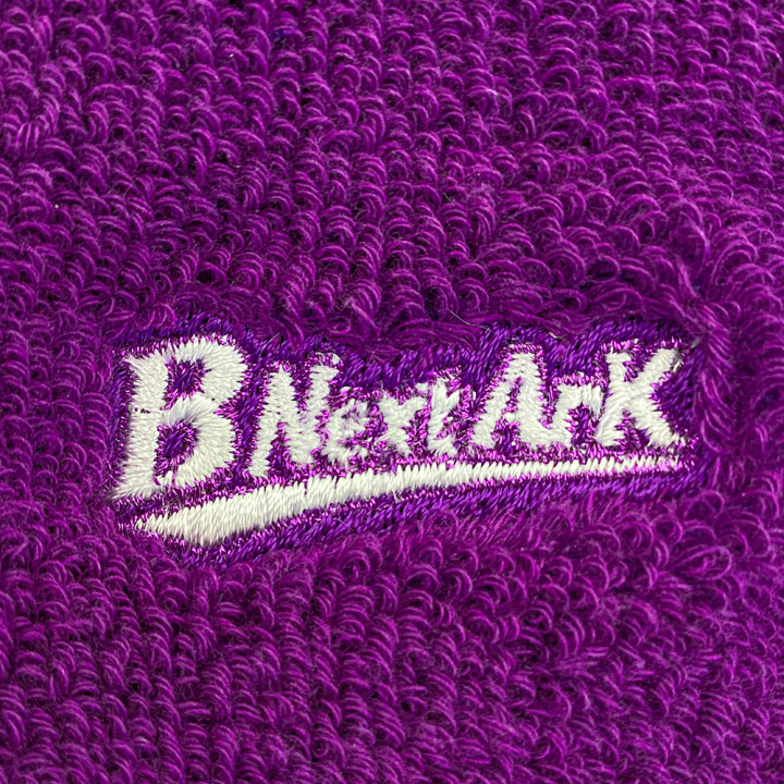 オリジナル刺繍「BNextArk」リストバンドアップ