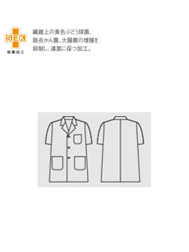 CK-1612 調理衣(半袖) 仕様