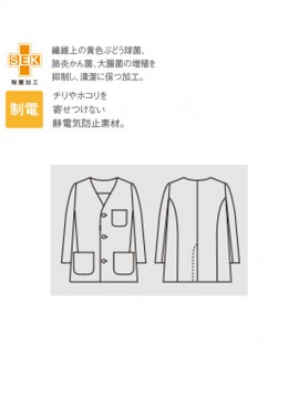 CK-1613 調理衣(長袖) 仕様