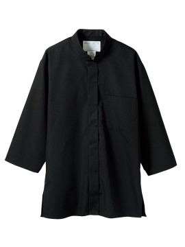 CK-2231 調理シャツ(7分袖) 拡大画像 黒