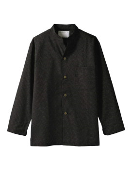 CK-2395 調理シャツ(長袖) 拡大画像 黒