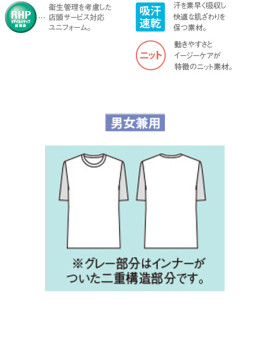 CK-2511 Tシャツ(半袖・袖口ネット) 仕様