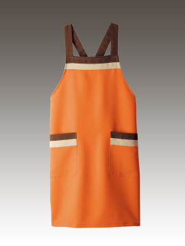 CK-5771 エプロン 拡大画像 オレンジ