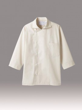 CK-6691 コックシャツ(男女兼用・七分袖) 拡大画像