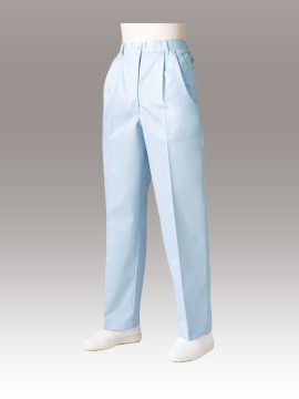 CK-7030 パンツ(レディス・ツータック・半ゴム) 拡大画像 サックス